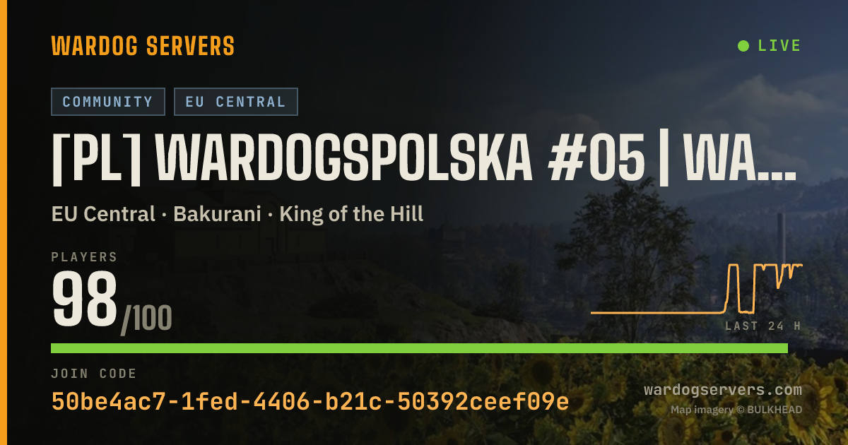 Live status banner for [PL] WardogsPolska #05 | WARDOGSZONE.PL | RANKING