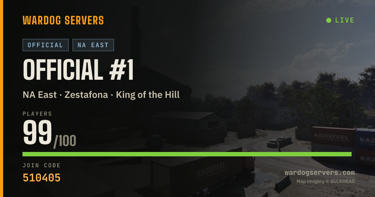 Live status banner for Official #1