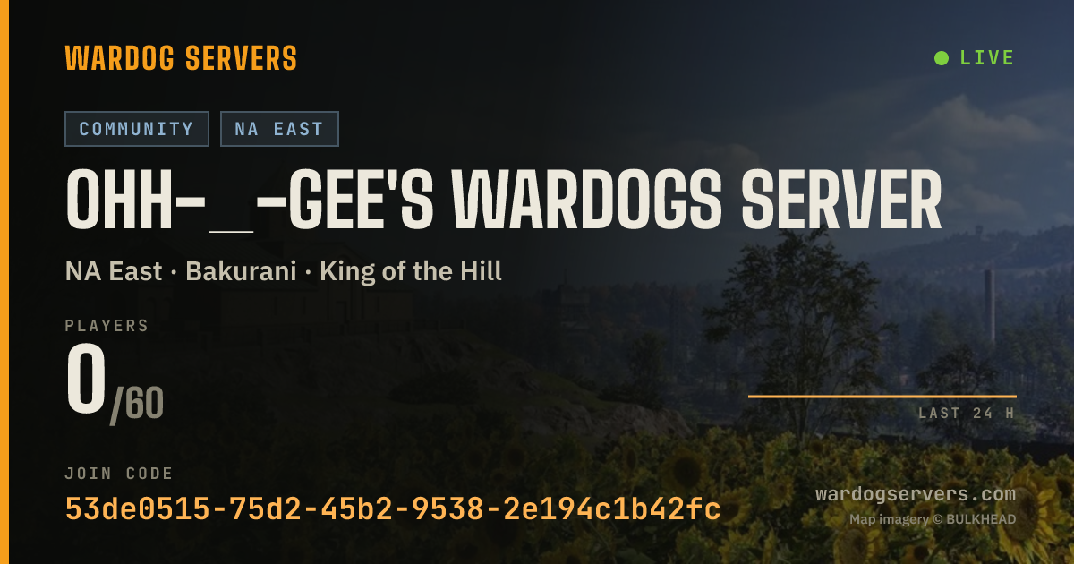 Live status banner for Ohh-_-Gee's WARDOGS Server