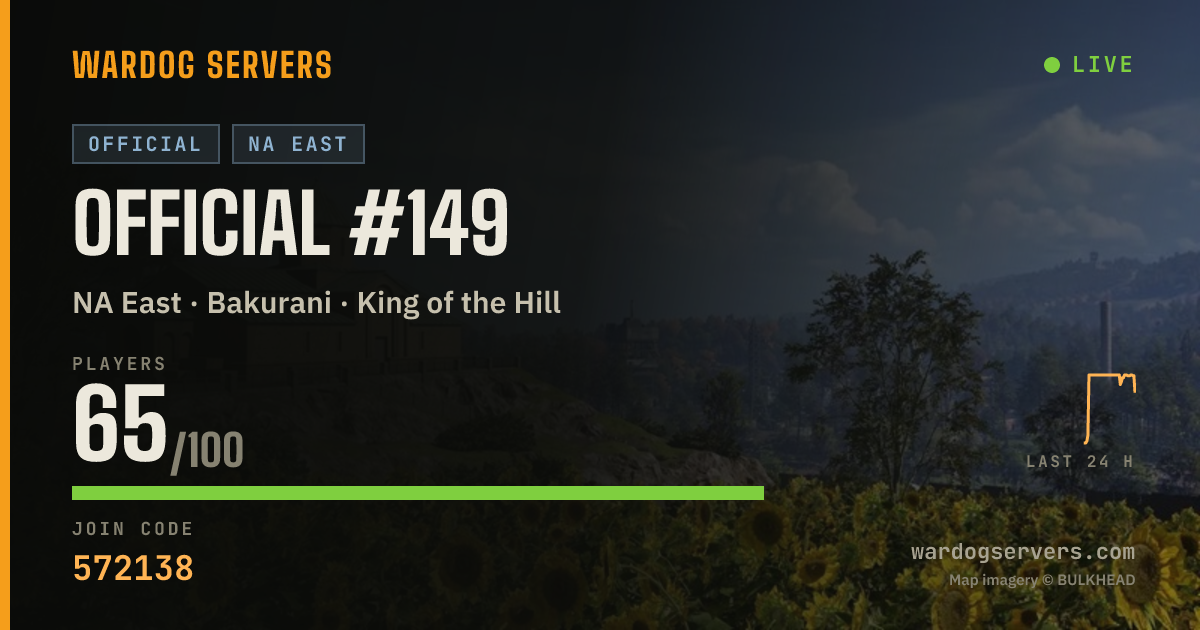 Live status banner for Official #149