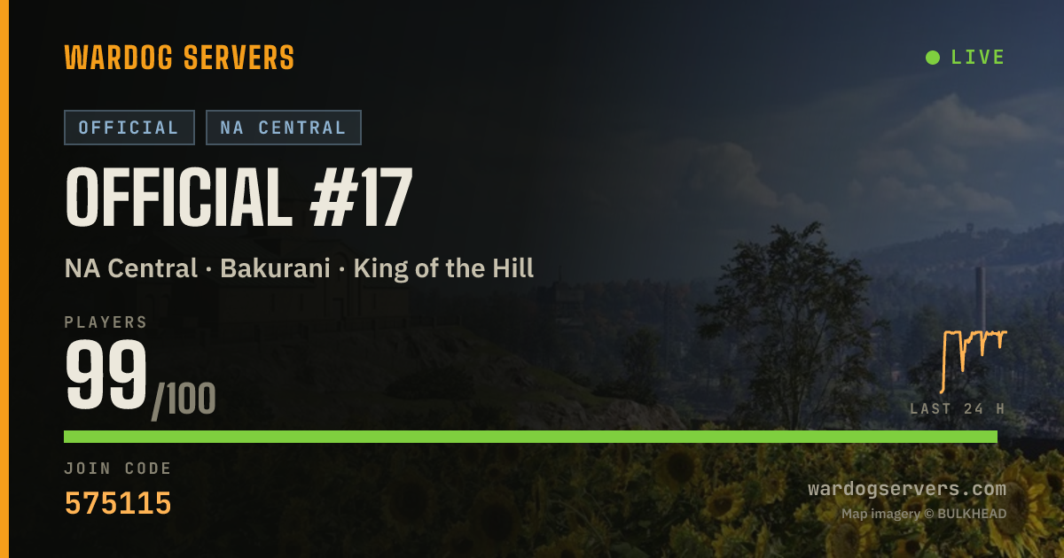 Live status banner for Official #17