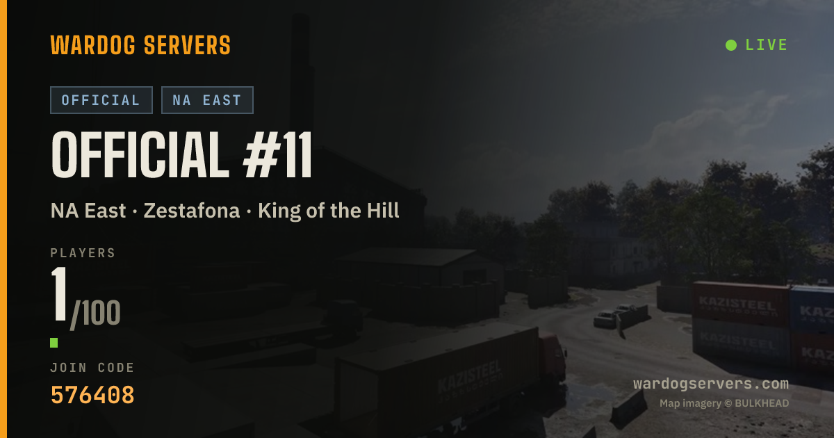 Live status banner for Official #11