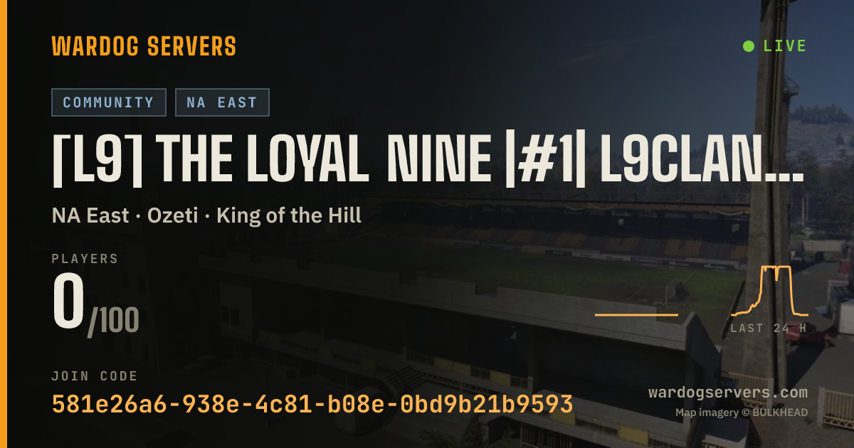 Live status banner for [L9] The Loyal Nine |#1| L9Clan.com/discord
