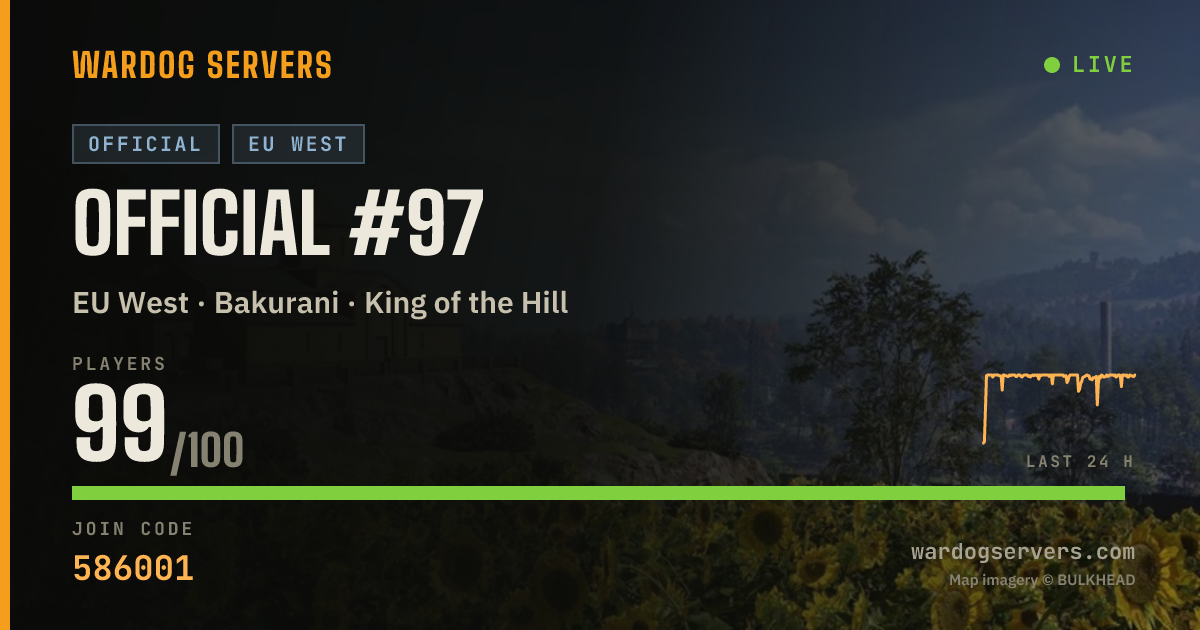 Live status banner for Official #97
