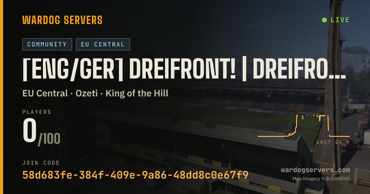 Live status banner for [ENG/GER] DREIFRONT! | dreifront.de/discord