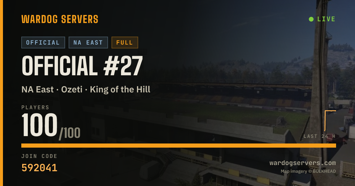 Live status banner for Official #27