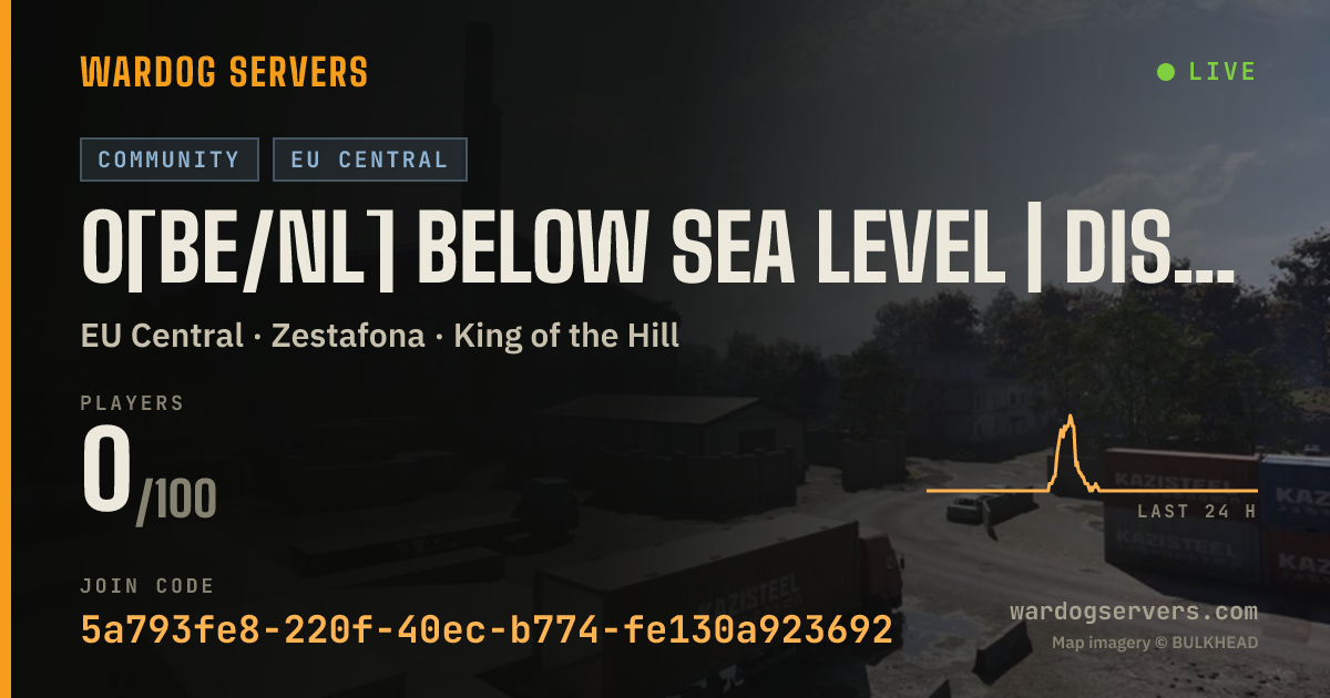 Live status banner for 0[BE/NL] Below Sea Level | discord.gg/BSLNL
