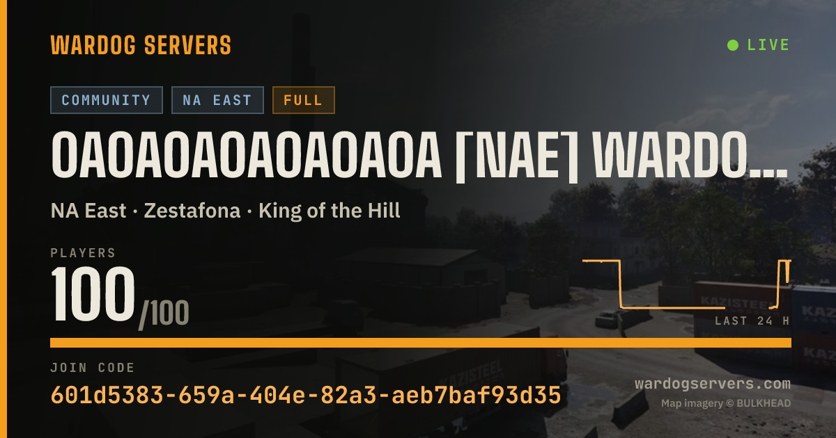 Live status banner for 0A0A0A0A0A0A0A [NAE] Wardogs LFG & HUB | 5% Cash Bonus Active