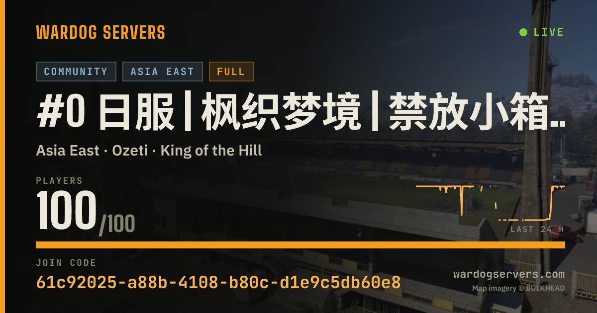 Live status banner for #0 日服 | 枫织梦境 | 禁放小箱子 | 禁榴弹炮地雷和断补给线 | Q群:1105242346