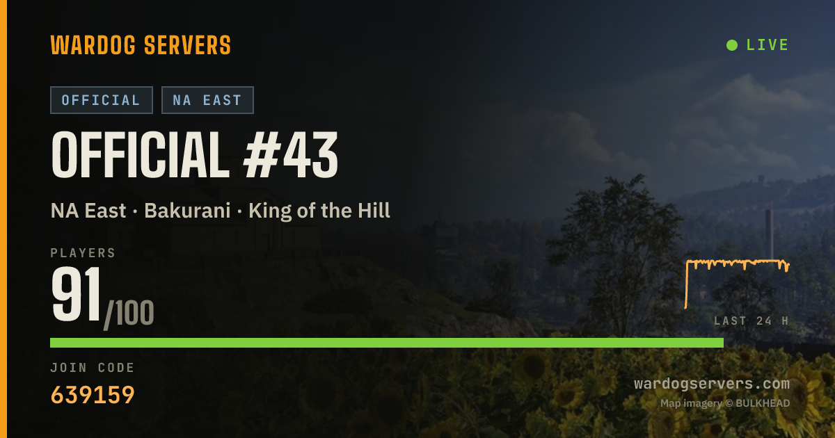 Live status banner for Official #43