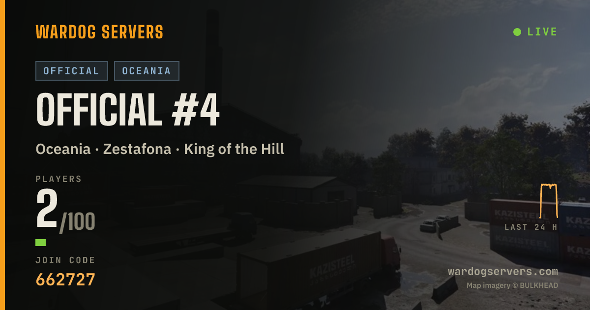 Live status banner for Official #4