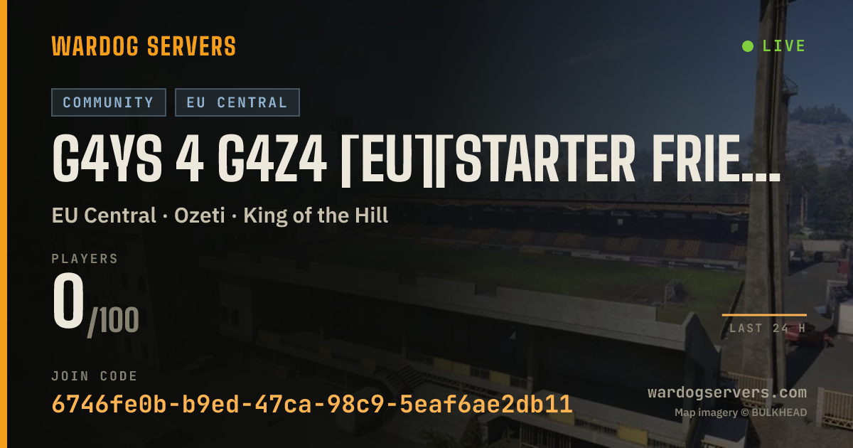 Live status banner for G4ys 4 G4z4 [EU][Starter friendly - Max level & Max Money]