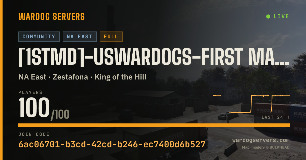 Live status banner for [1stMD]-USWardogs-First Marine Division discord.gg/1stmardiv