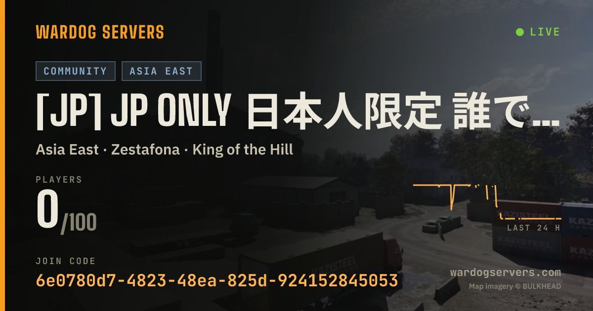 Live status banner for [JP] jp only 日本人限定 誰でも参加OK 【Nora Garage】