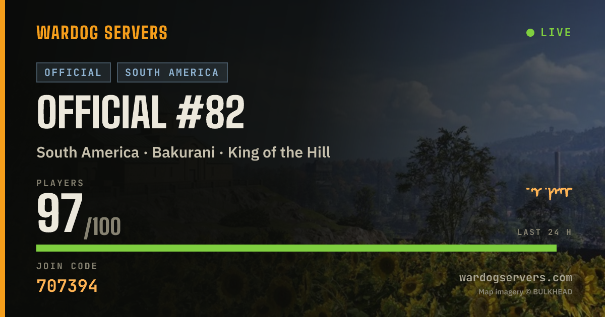 Live status banner for Official #82