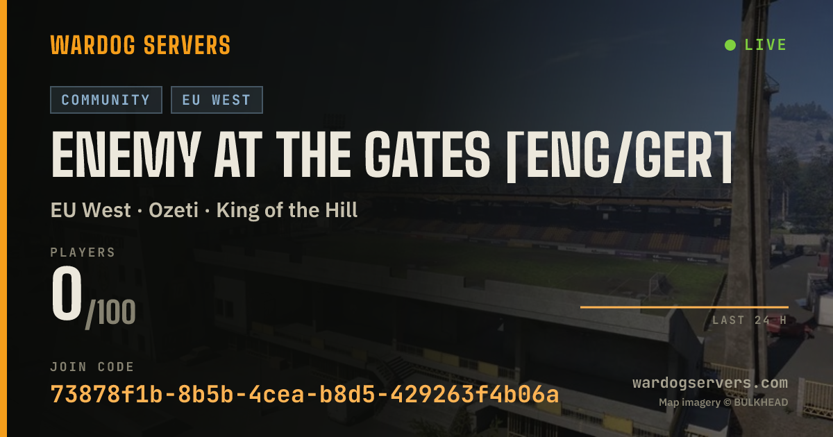 Live status banner for Enemy at the Gates [ENG/GER]