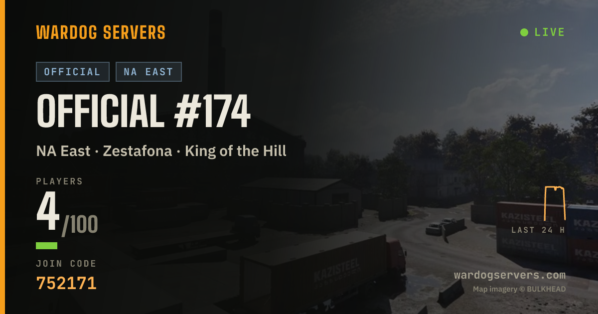 Live status banner for Official #174