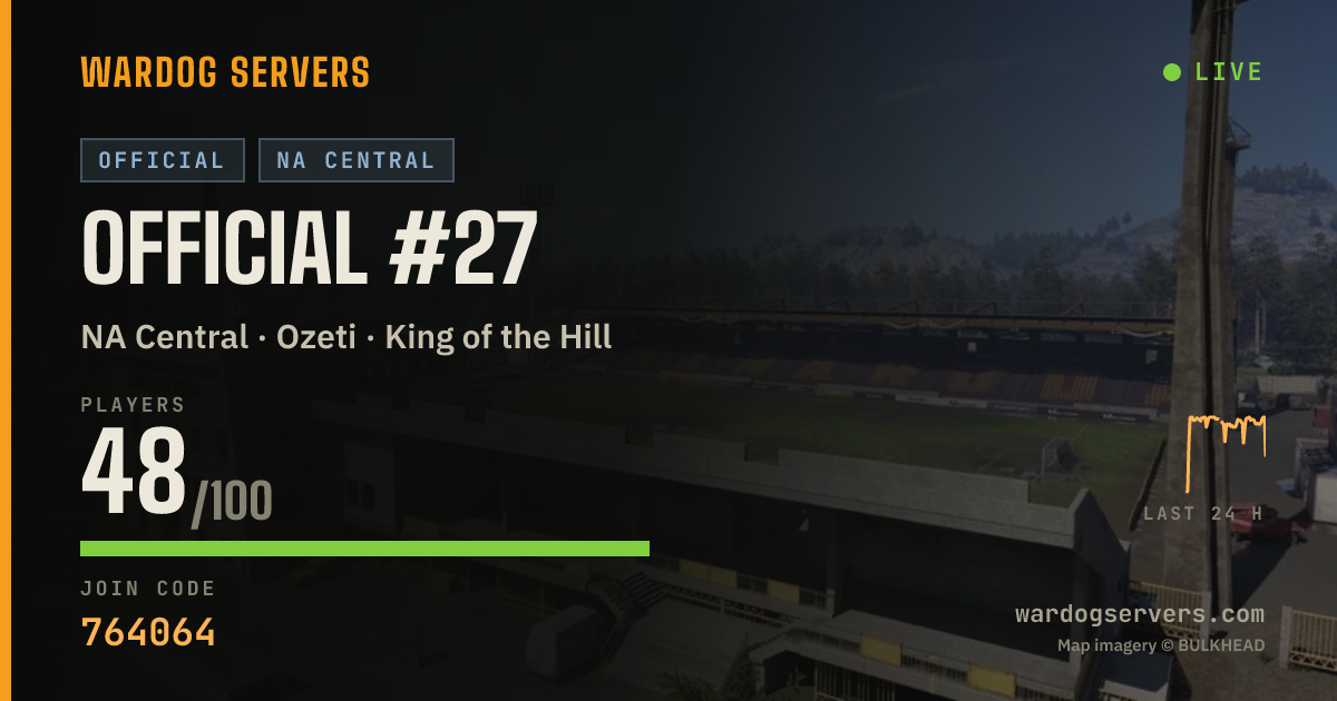 Live status banner for Official #27