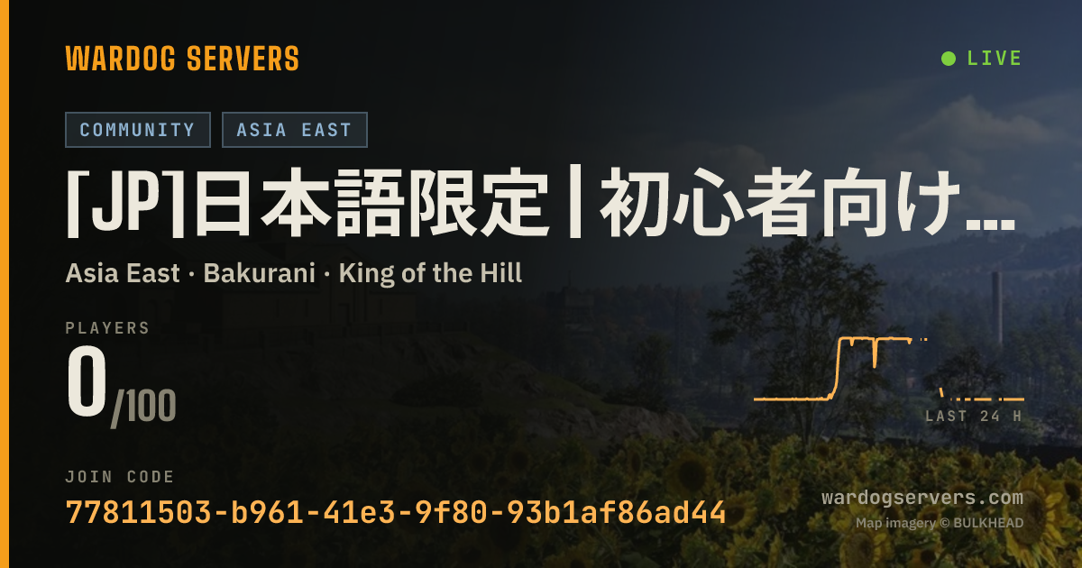Live status banner for [JP]日本語限定 | 初心者向けLv制限 | せきにゃん鯖