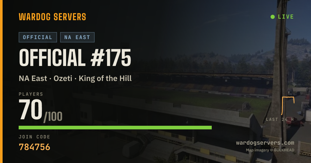Live status banner for Official #175