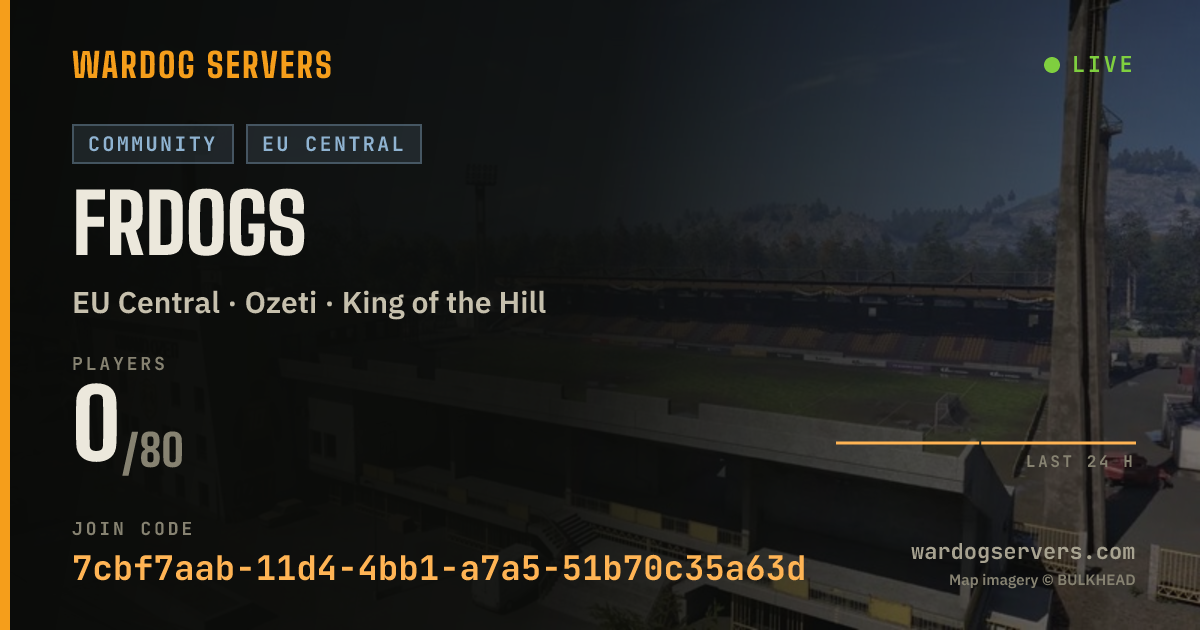 Live status banner for FRDOGS