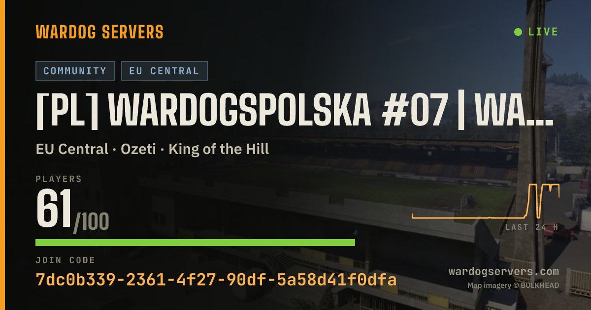 Live status banner for [PL] WardogsPolska #07 | WARDOGSZONE.PL | RANKING