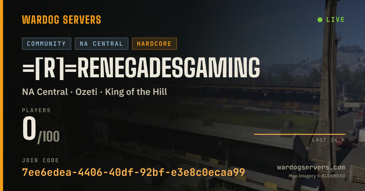Live status banner for =[R]=RenegadesGaming