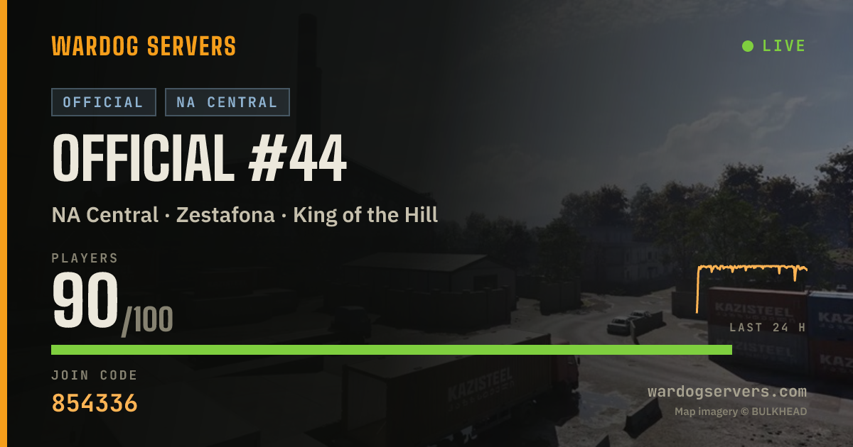 Live status banner for Official #44