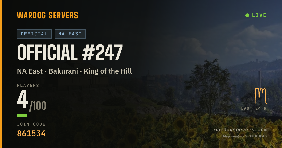 Live status banner for Official #247