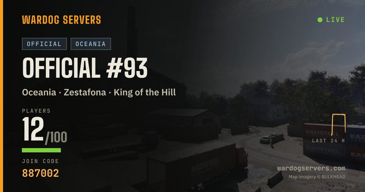 Live status banner for Official #93