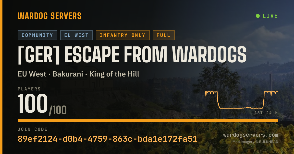 Live status banner for [GER] Escape from Wardogs