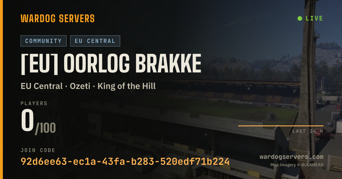 Live status banner for [EU] OORLOG BRAKKE