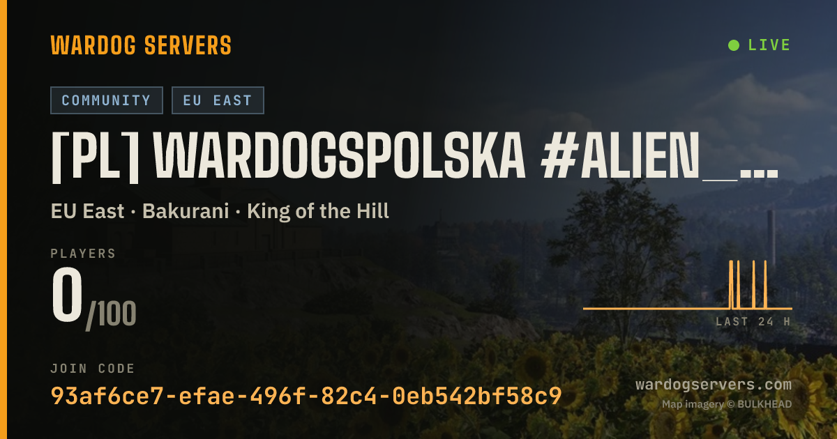 Live status banner for [PL] WardogsPolska #ALIEN_pl_ | Aktywni Admini
