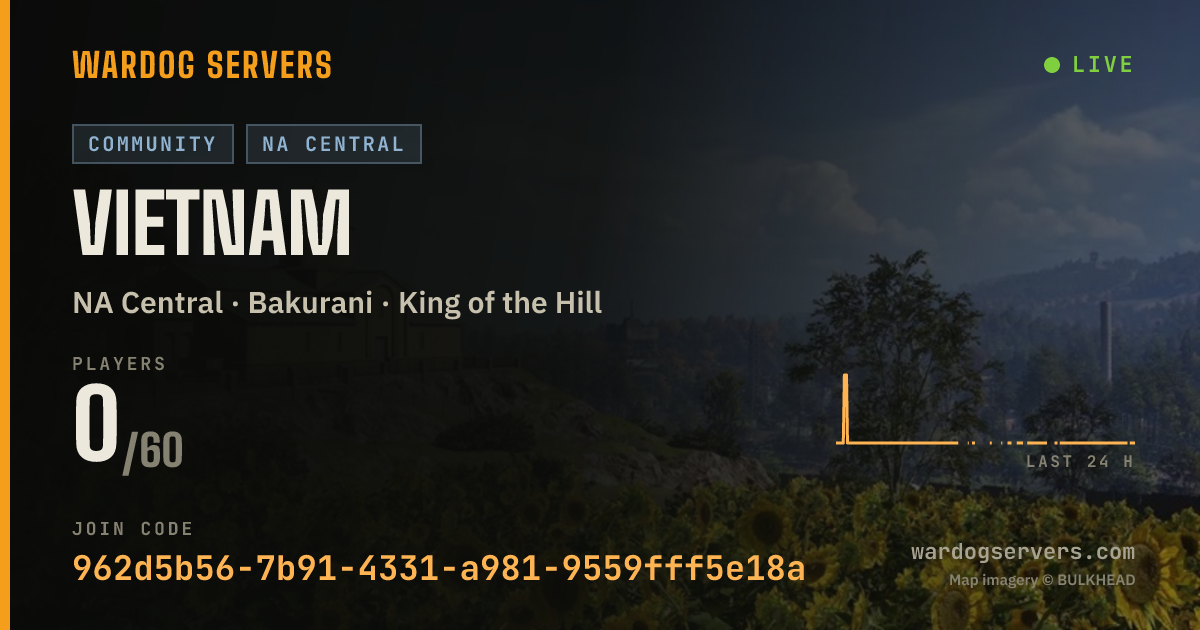Live status banner for Vietnam