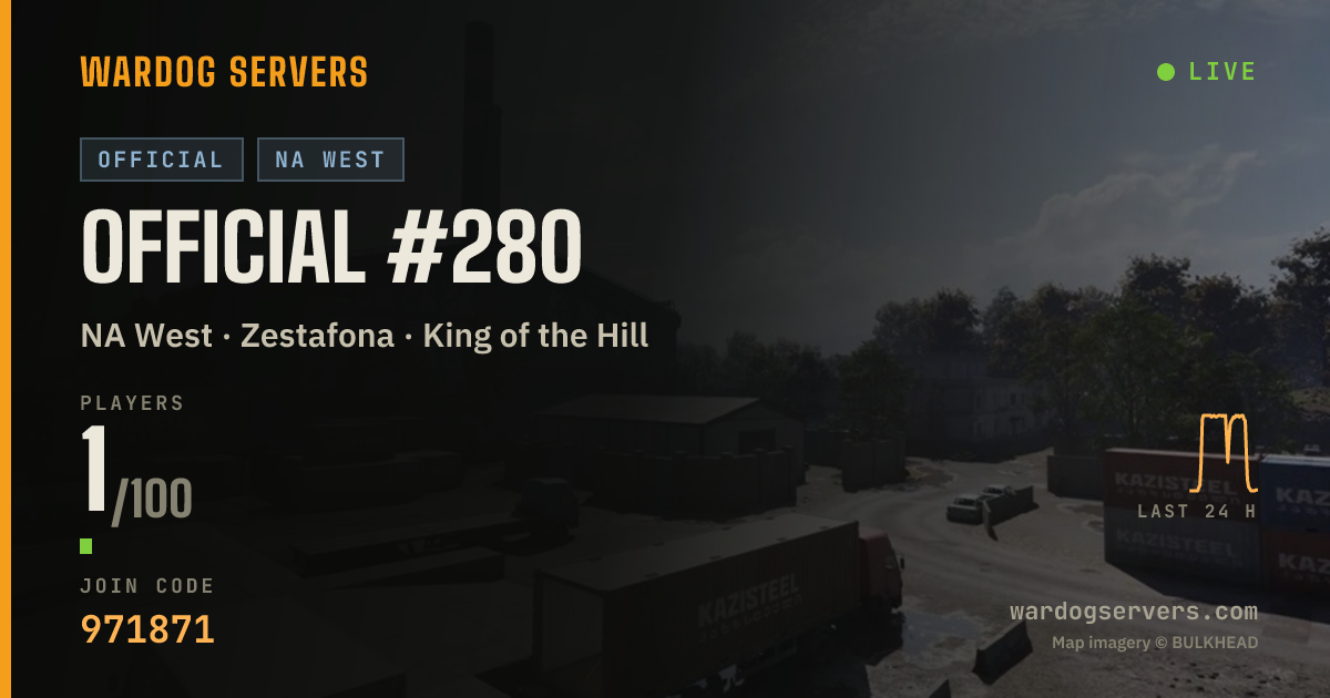 Live status banner for Official #280
