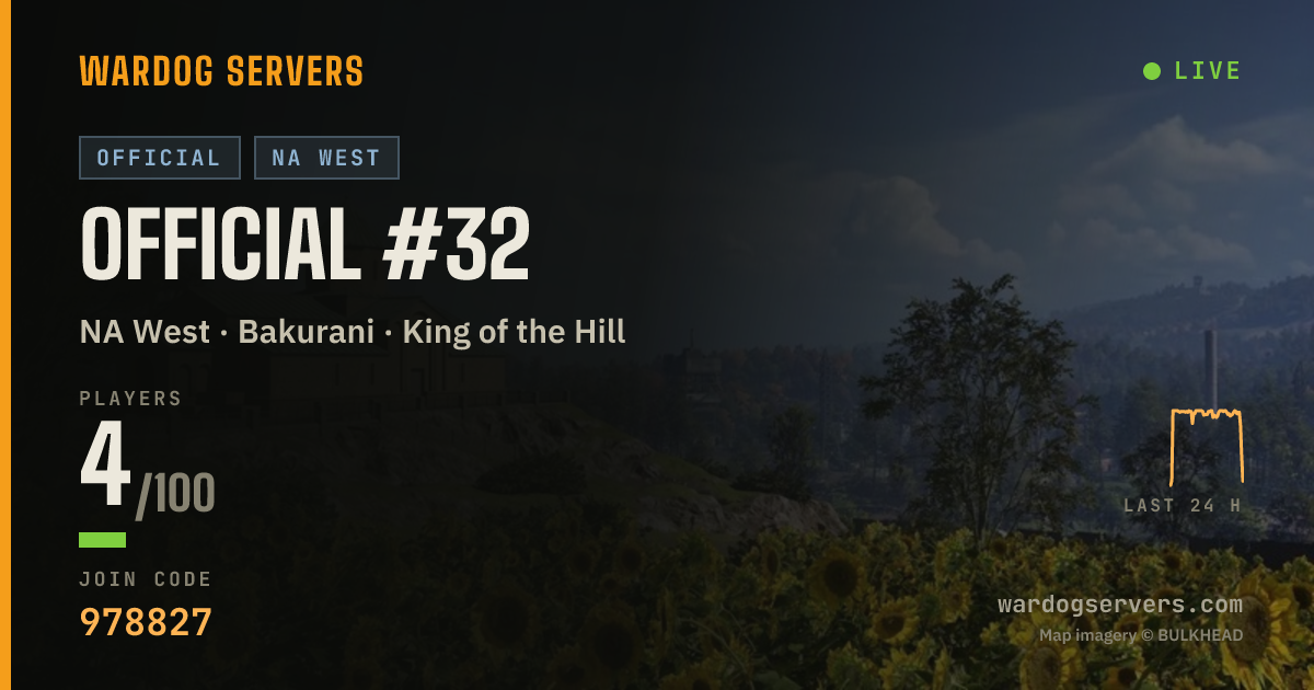 Live status banner for Official #32