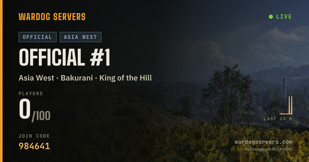 Live status banner for Official #1