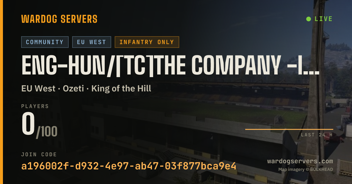 Live status banner for ENG-HUN/[TC]THE COMPANY -Inf+vanilla-jointhecompany.net