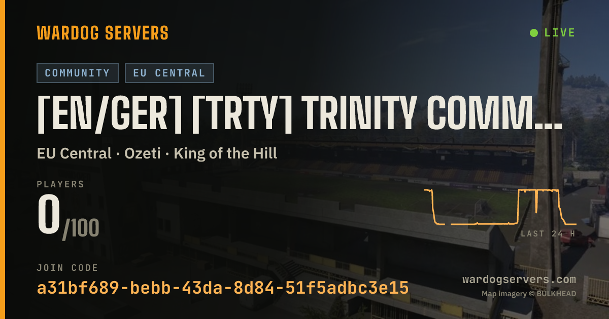 Live status banner for [EN/GER] [TRTY] Trinity Community #1 | trinity-wardogs.de