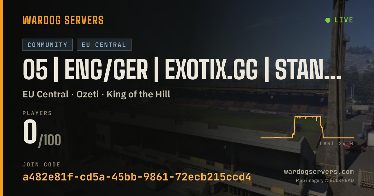 Live status banner for 05 | ENG/GER | EXOTIX.GG | STANDARD FAST | 00-00-00