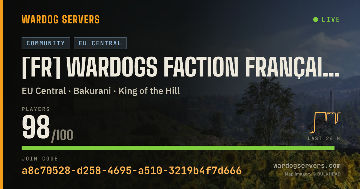 Live status banner for [FR] Wardogs Faction Française
