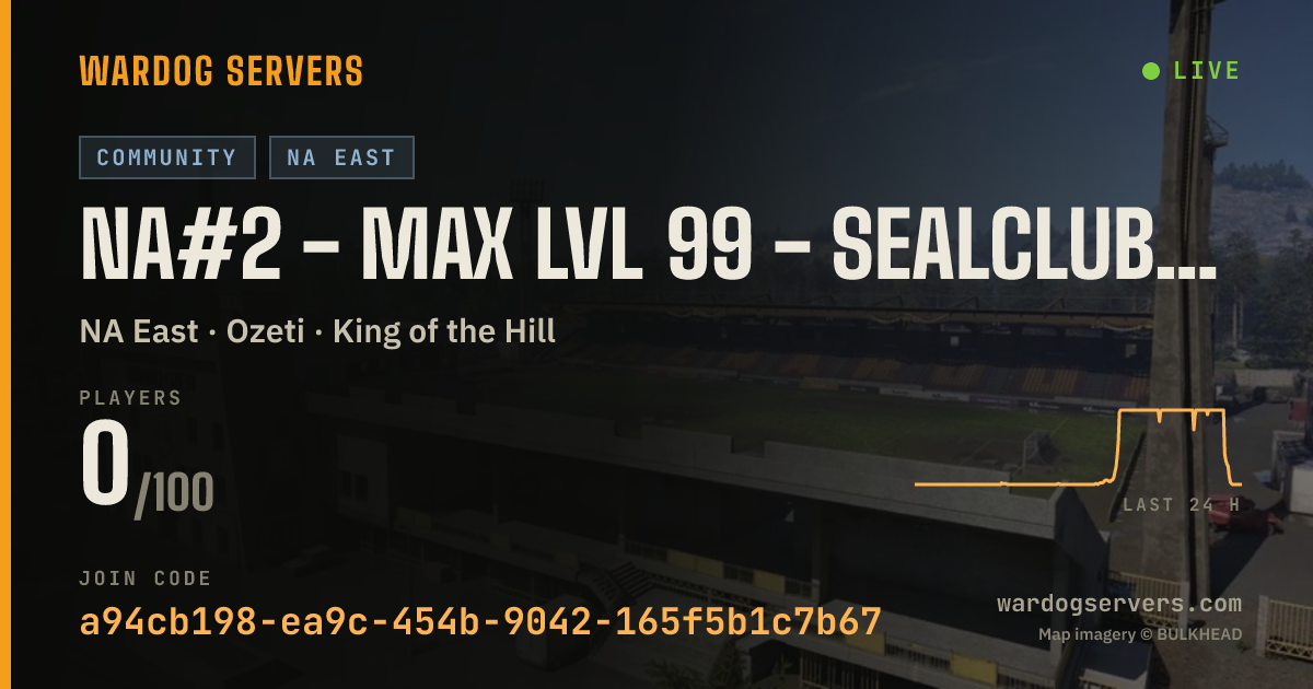 Live status banner for NA#2 - max lvl 99 - Sealclubbing = ban - TEG.gg - ENGLISH - The