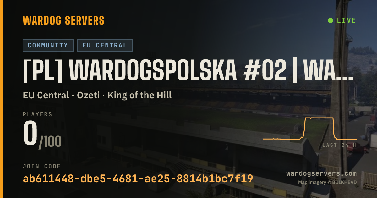 Live status banner for [PL] WardogsPolska #02 | WARDOGSZONE.PL | RANKING