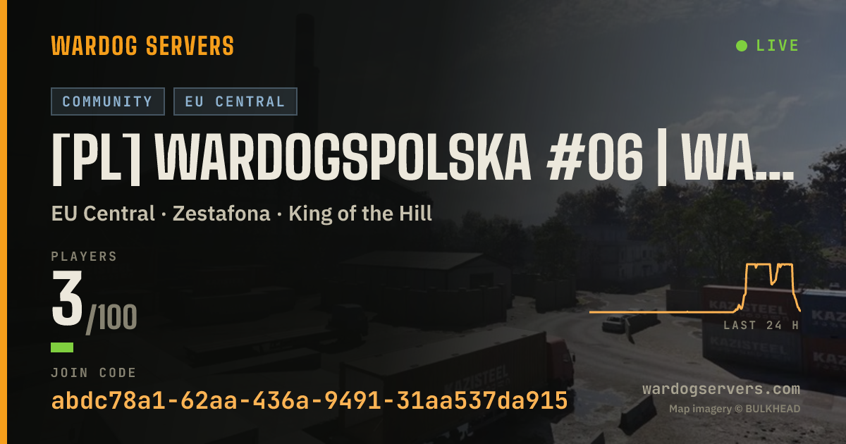 Live status banner for [PL] WardogsPolska #06 | WARDOGSZONE.PL | RANKING