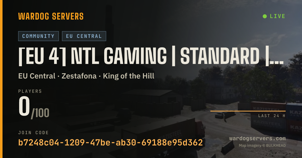Live status banner for [EU 4] NTL Gaming | Standard | discord.gg/NTLGaming
