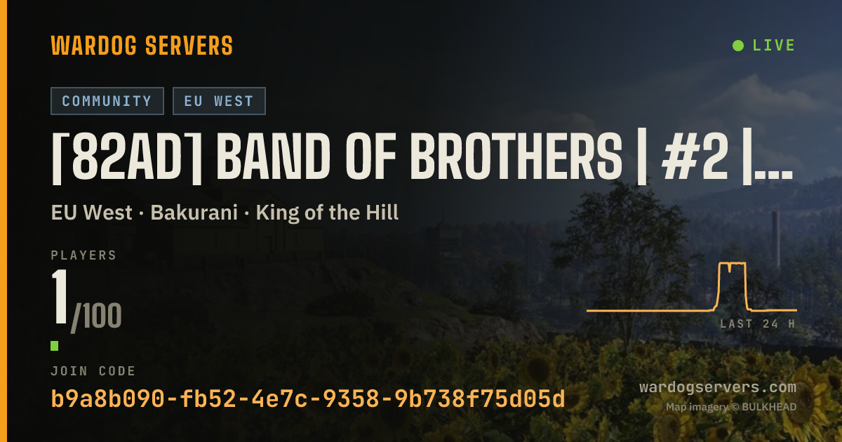Live status banner for [82AD] Band of Brothers | #2 | discord.gg/82nd