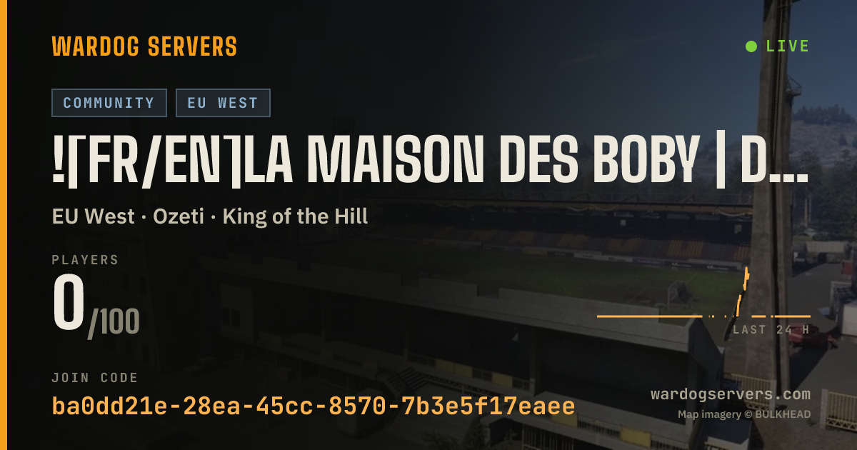 Live status banner for ![FR/EN]La Maison des Boby | discord.gg/BOBY