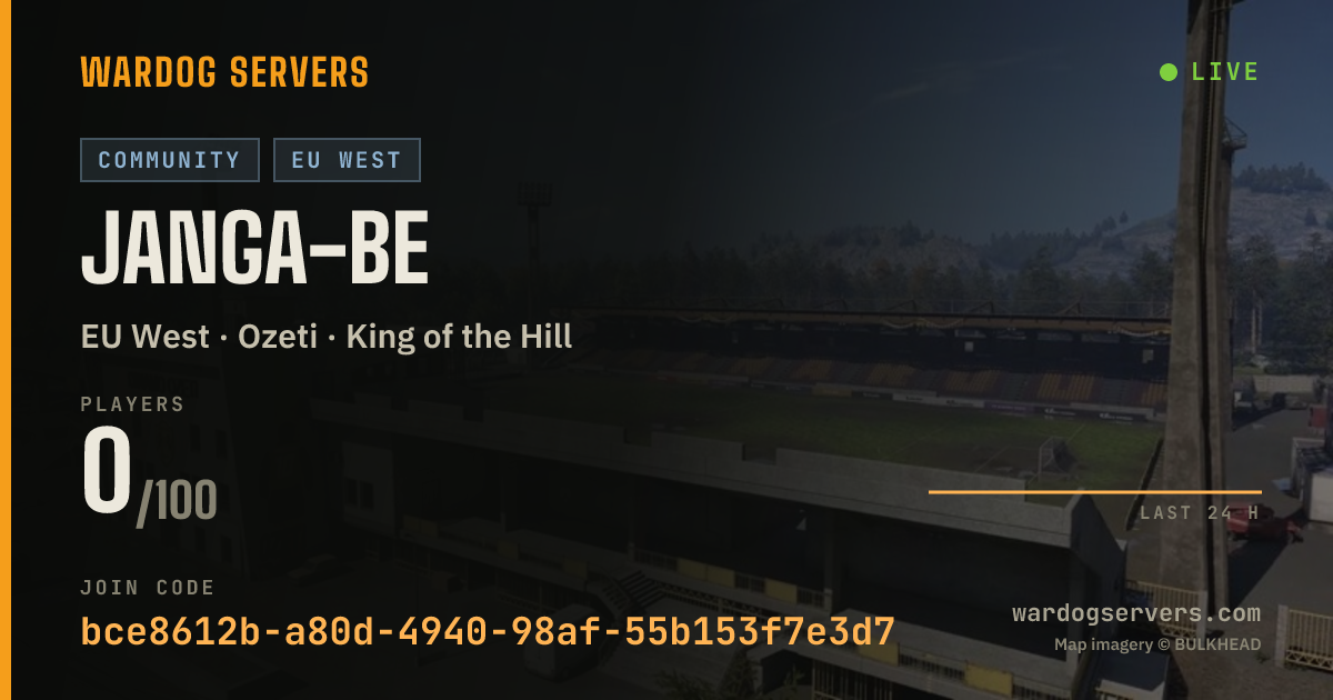 Live status banner for Janga-be