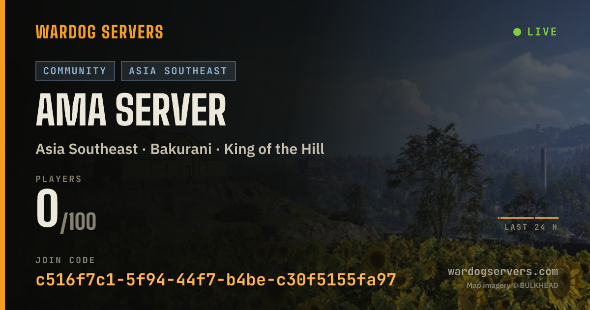 Live status banner for AMA Server