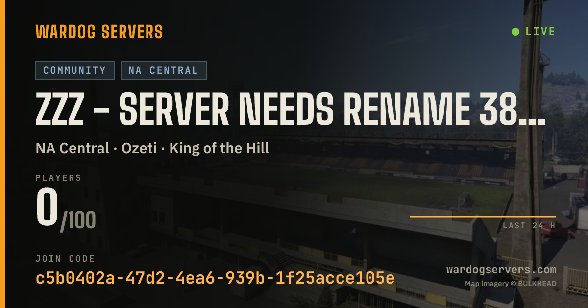 Live status banner for ZZZ - server needs rename 38413
